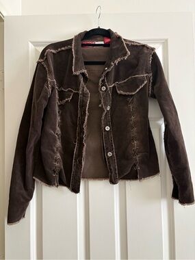 Lazer Jeans | Distressed Corduroy Jacket
